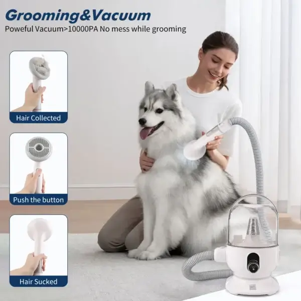 Dog Grooming Vacuum: Strong Suction for Efficient Pet Hair Removal - Image 4