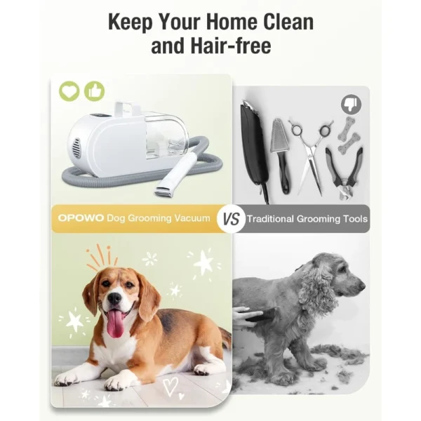 Dog Grooming Kit with Vacuum: Clipper & Trimmer - Image 6