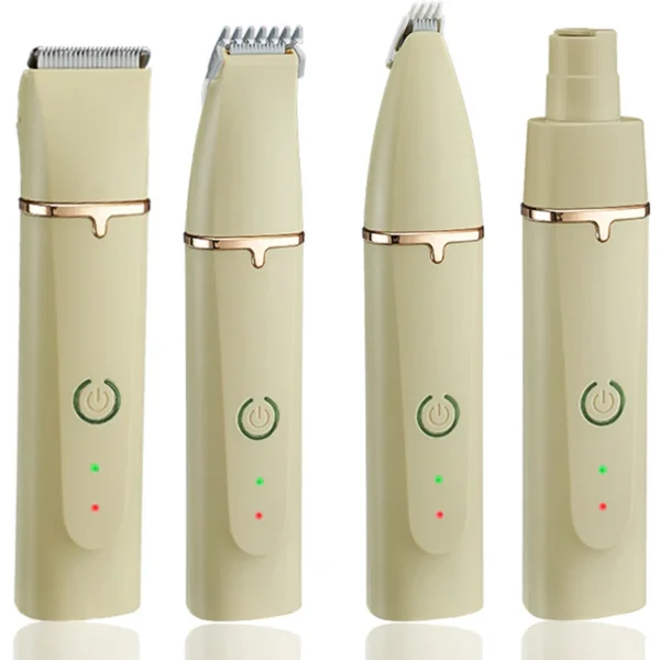 Dog Grooming Kit 4-in-1 Electric Trimmer Grinder
