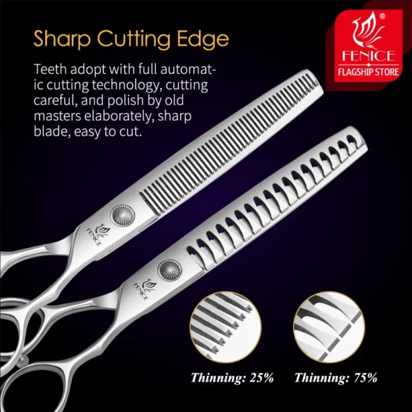 Fenice Dog Grooming Kit: Professional Pet Grooming Scissors for Home Use - Image 3