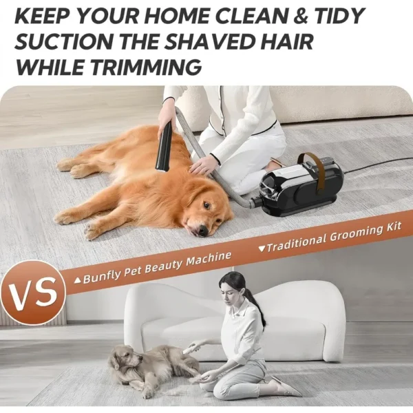 Dog Grooming Kit: Pet Hair Vacuum for Easy Shedding Control - Image 3
